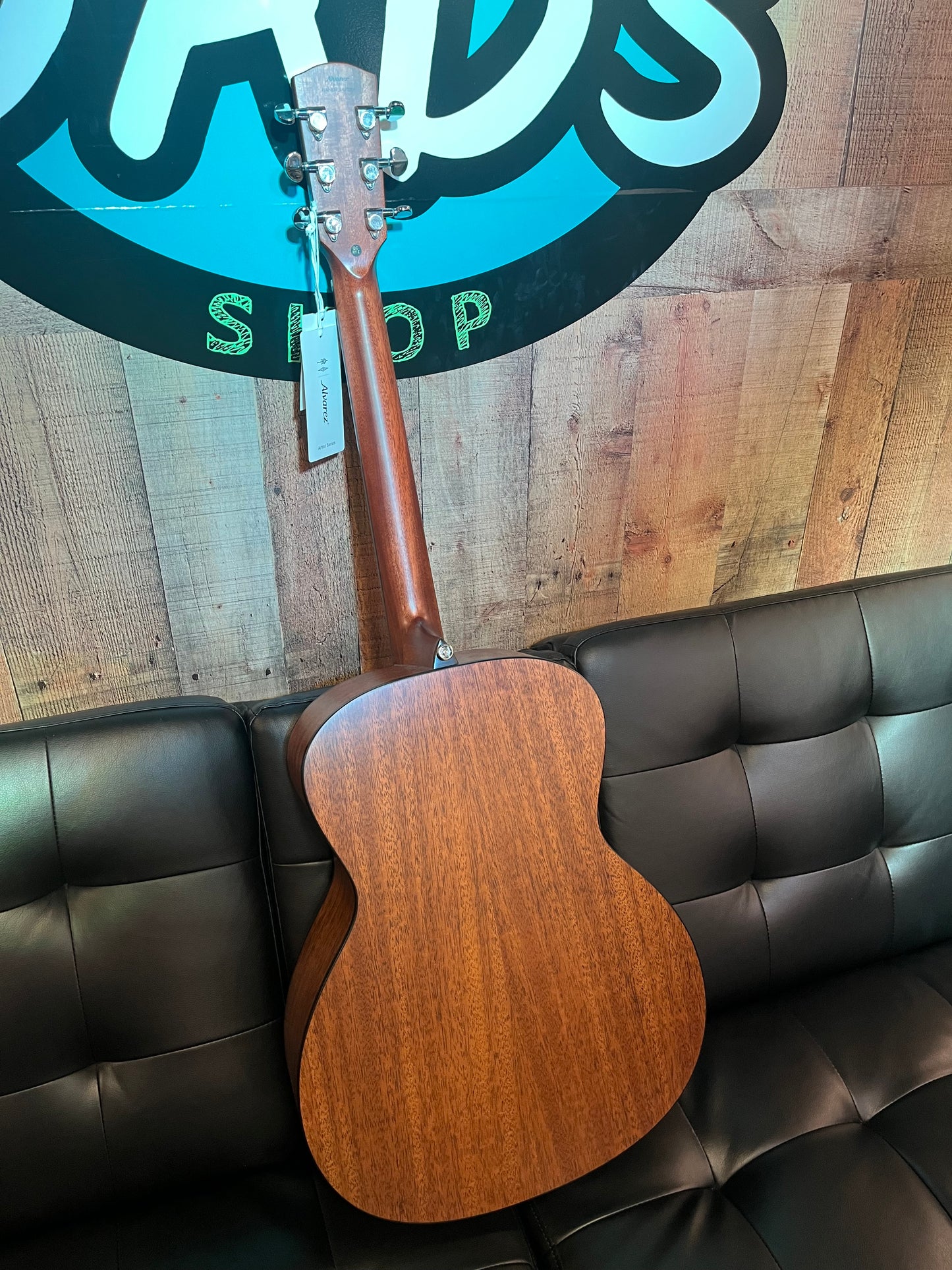 Alvarez Artist Folk/OM Acoustic Guitar, Shadowburst AG60
