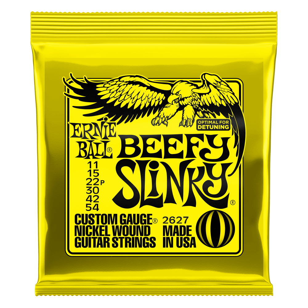 Ernie Ball 2627 Beefy Slinky Nickel Wound 11-54 Electric Guitar Strings