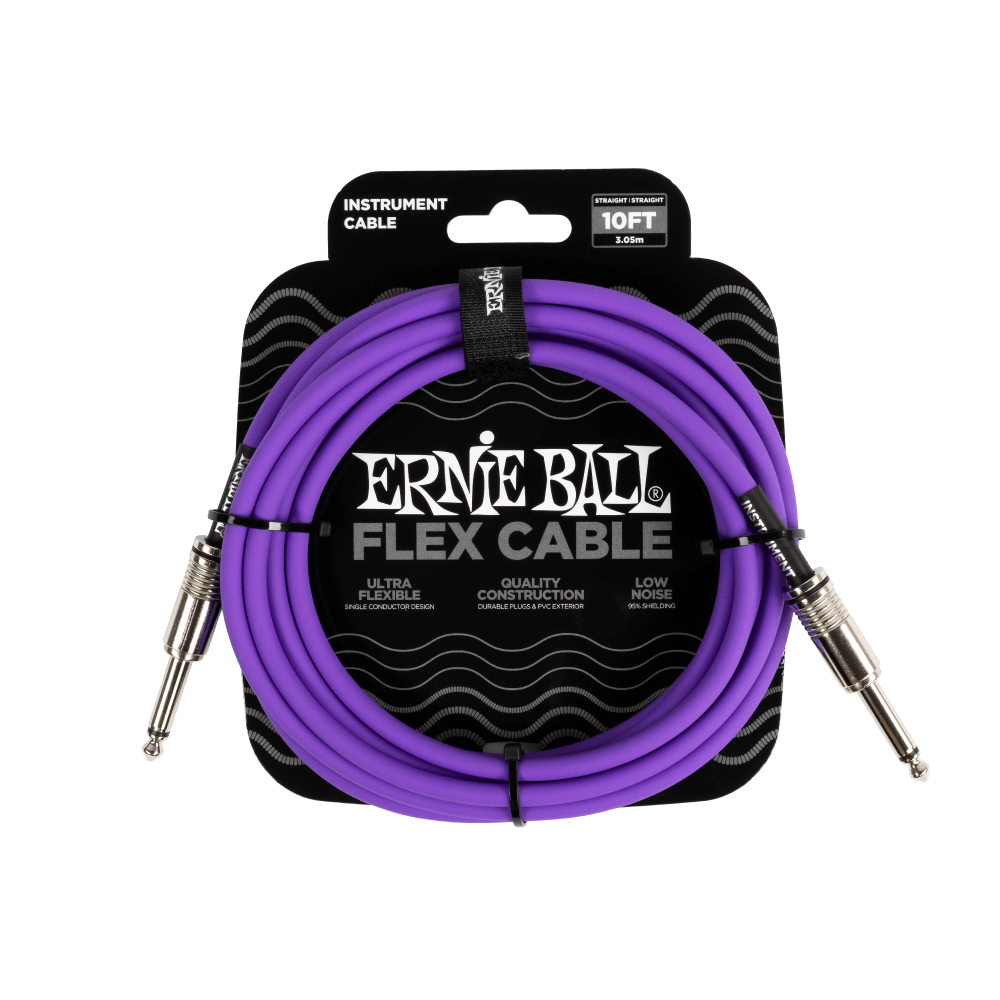 Ernie Ball 6415 Flex Instrument Cable 10 ft - Purple