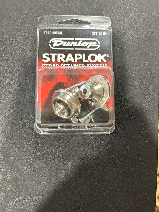 Dunlop Straplok Traditional Strap Retainer System Nickel