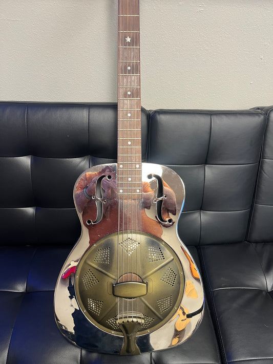 Steel Body Resonator Round Neck Guitar (USED)