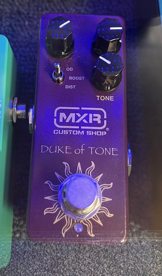 MXR Duke of Tone Overdrive Effects Pedal Purple(USED)