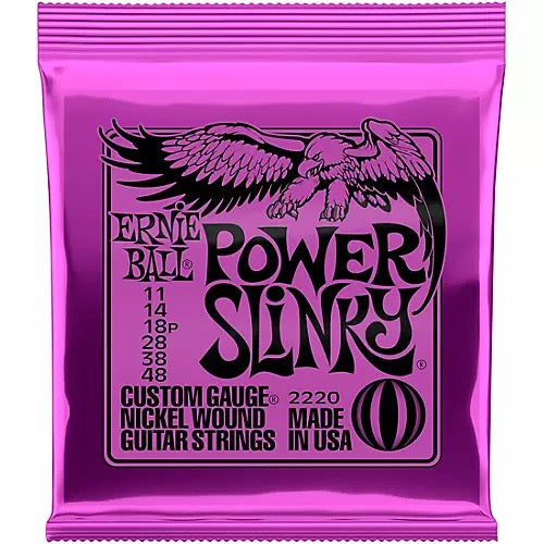 Ernie Ball 2220 Power Slinky Nickel Electric Guitar Strings 11-48