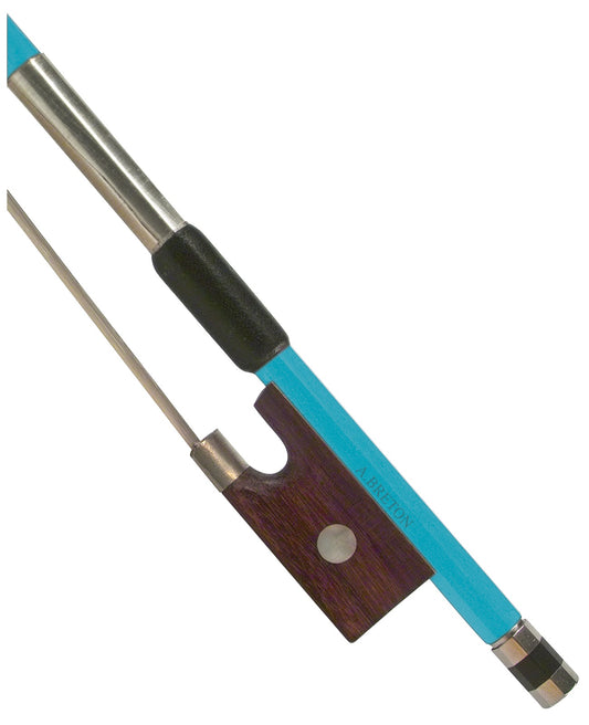 Anton Breton AB-110BU Brazilwood Student Violin Bow – 4/4 Size – Blue