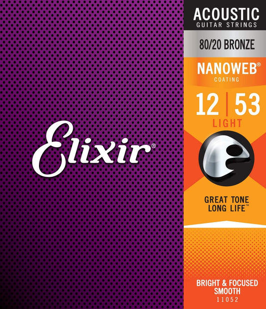 Elixir Nano Web Acoustic Strings Light