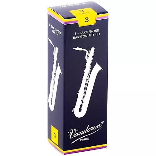 Vandoren Baritone Saxophone Reeds Strength 3 Box of 5