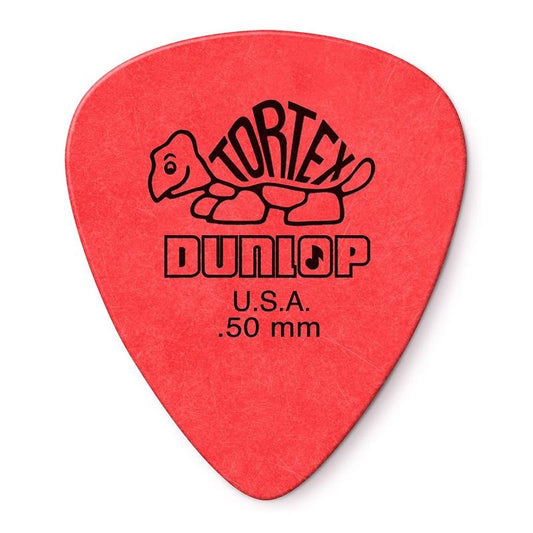 Dunlop Pick,Tortex,.50 Red,12