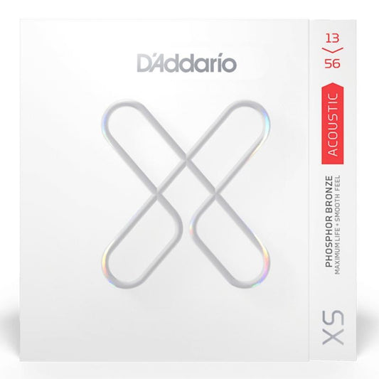 D'Addario, XS Phosphor Bronze, Acoustic Guitar Strings, 13-56 Medium Gauge Set