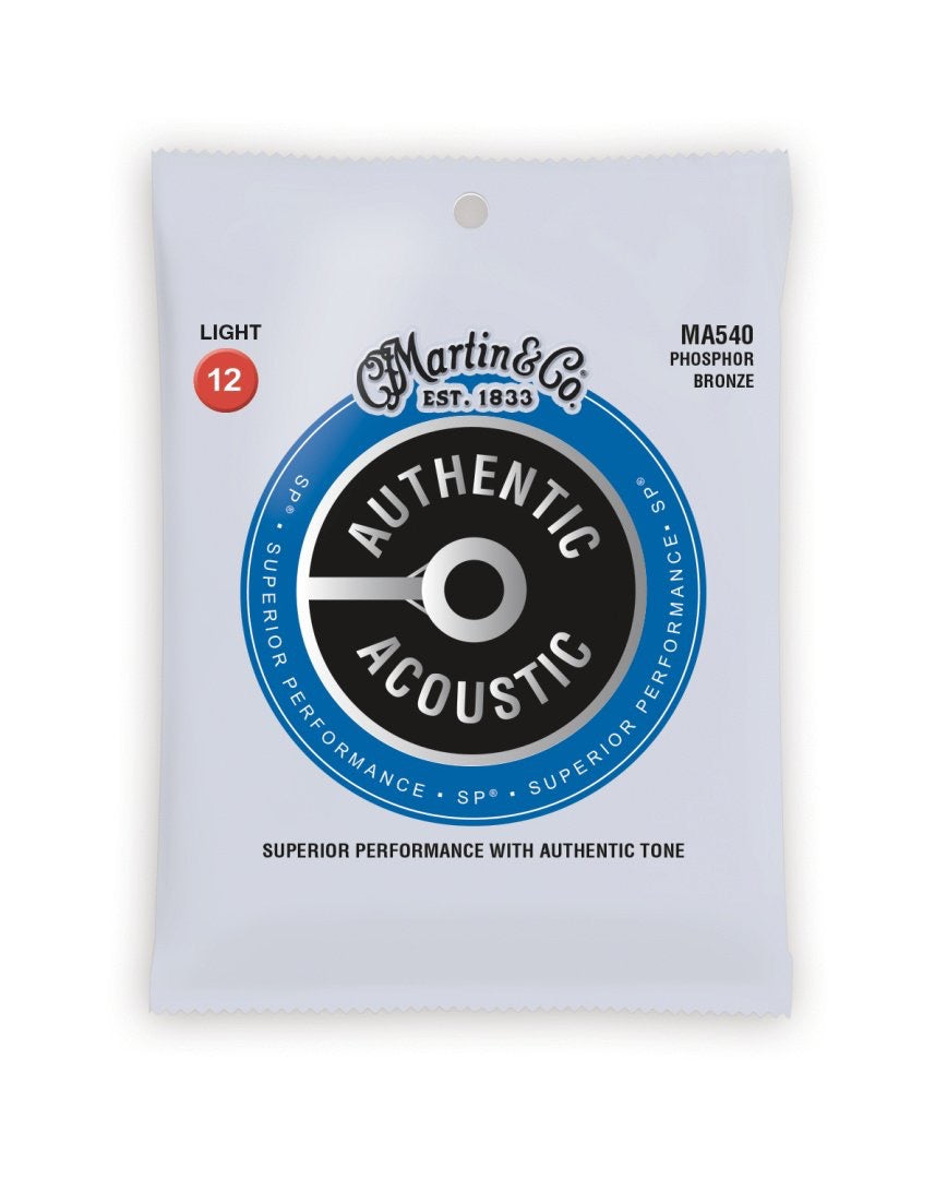 Martin MA540 3 Pack Authentic Acoustic SP 80/20 Light Guitar Strings
