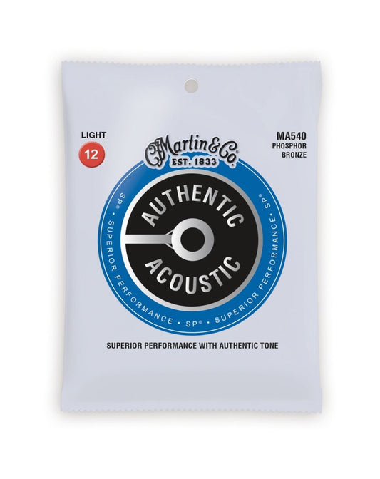 Martin MA540 3 Pack Authentic Acoustic SP 80/20 Light Guitar Strings