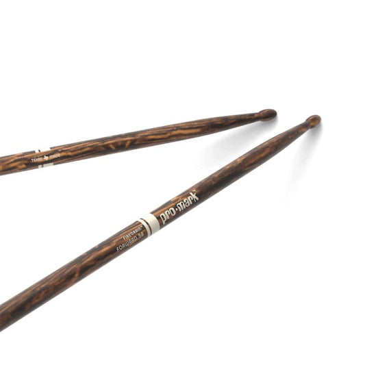 ProMark Classic Forward 5B Painted Orange Hickory Drumstick, Oval Wood Tip