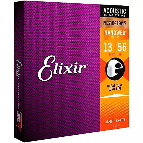Elixir Acoustic Nanoweb Phosphor Bronze Light 12 53
