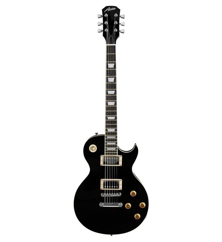 Austin Classic Archtop Single Cutaway, Super 6, Black