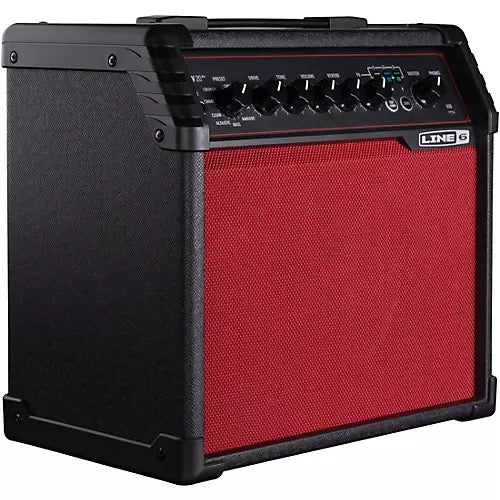 Line 6 Spider V 20 MKII Red Edition Combo Guitar Amp Black and Red