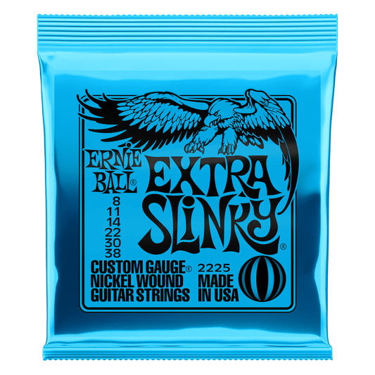 Ernie Ball 2225 Extra Slinky Nickel Wound Electric Guitar Strings 8-38