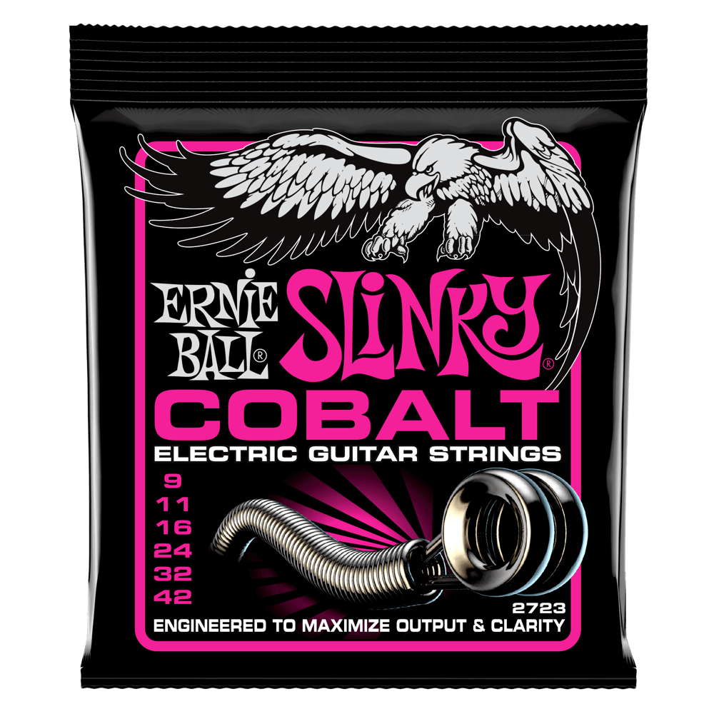 Ernie Ball 2723 Super Slinky Cobalt Electric Guitar Strings 9-42
