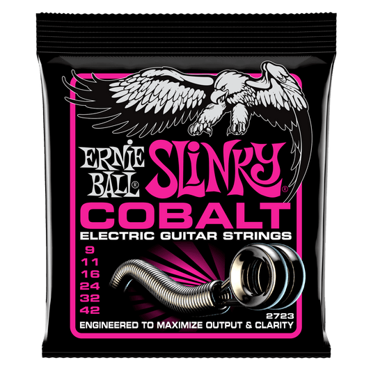 Ernie Ball 2723 Super Slinky Cobalt Electric Guitar Strings 9-42