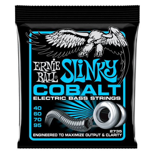 Ernie Ball 2735 Extra Slinky Cobalt Electric Bass Strings 40-95