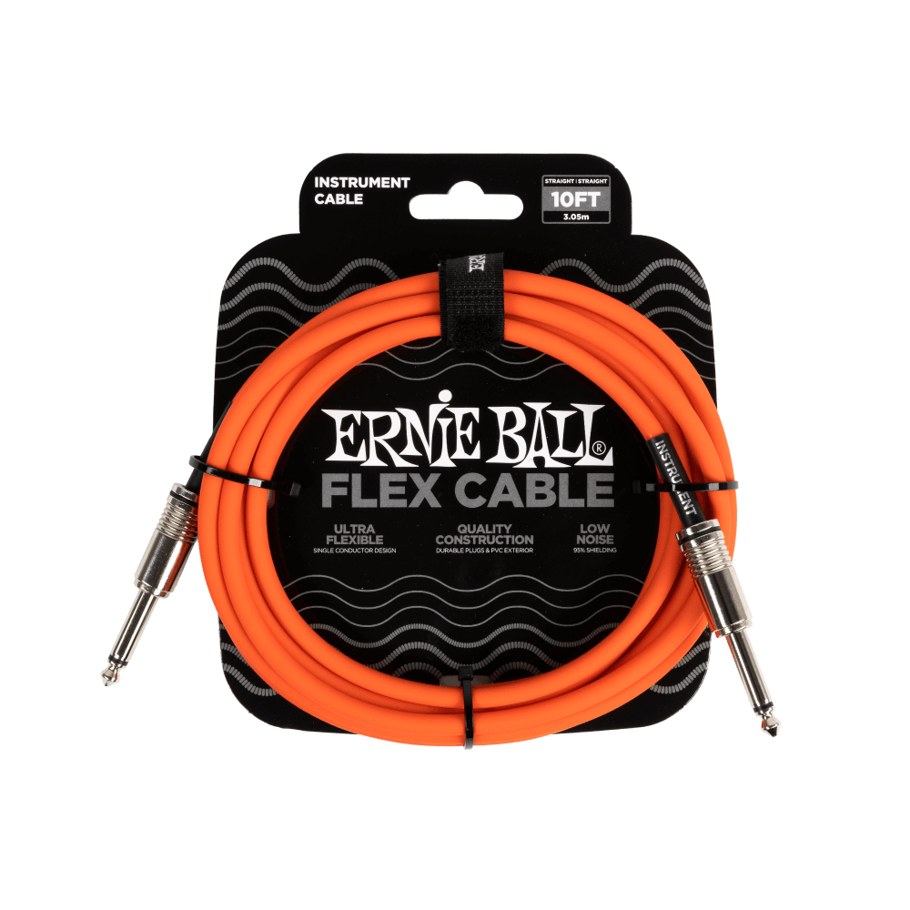 Ernie Ball 6416 Flex Instrument Cable 10 ft - Orange