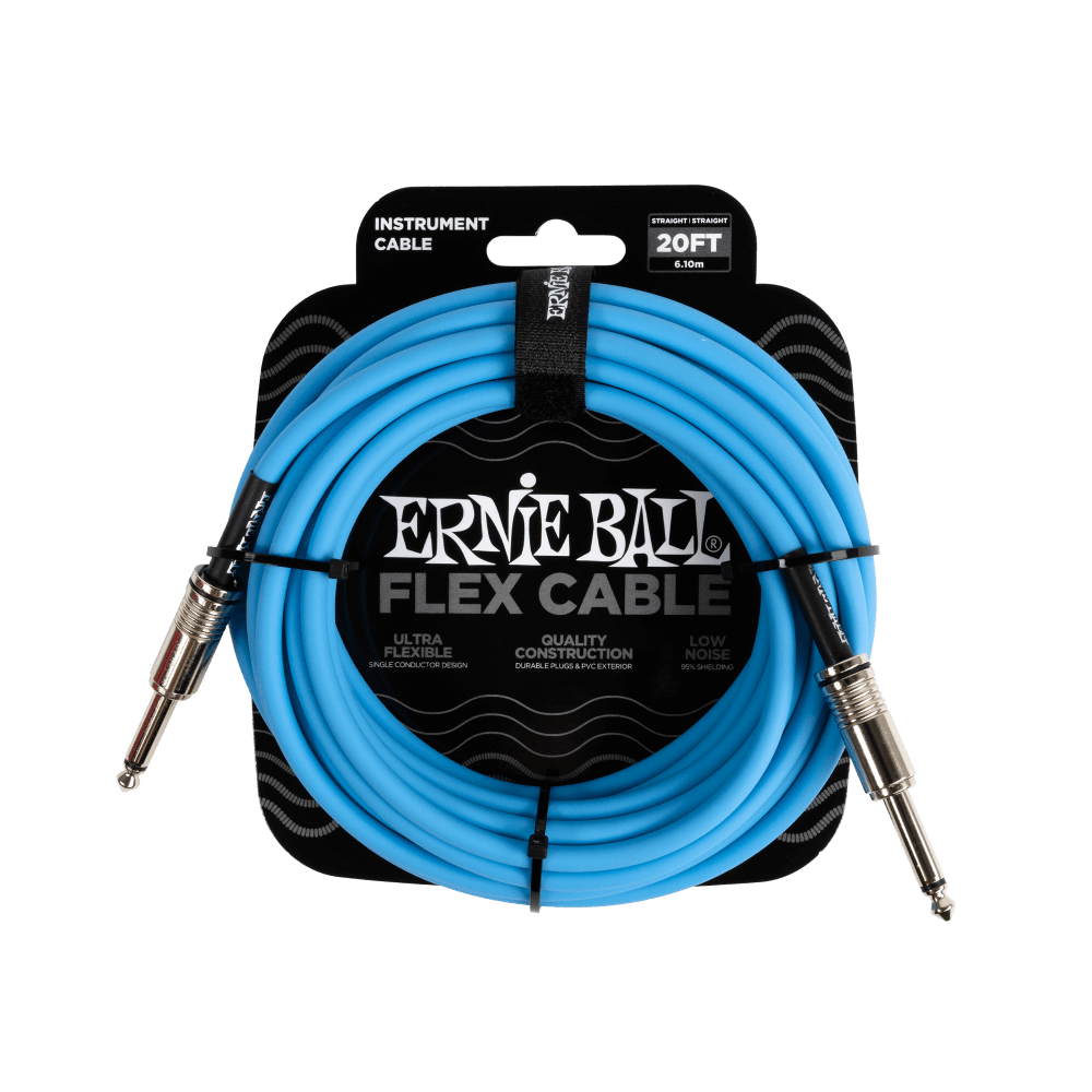 Ernie Ball 6417 Flex Instrument Cable 20 ft - Blue