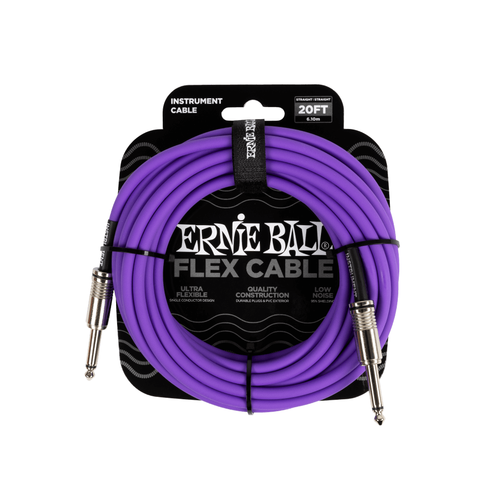 Ernie Ball 6420 Flex Instrument Cable 20 ft - Purple