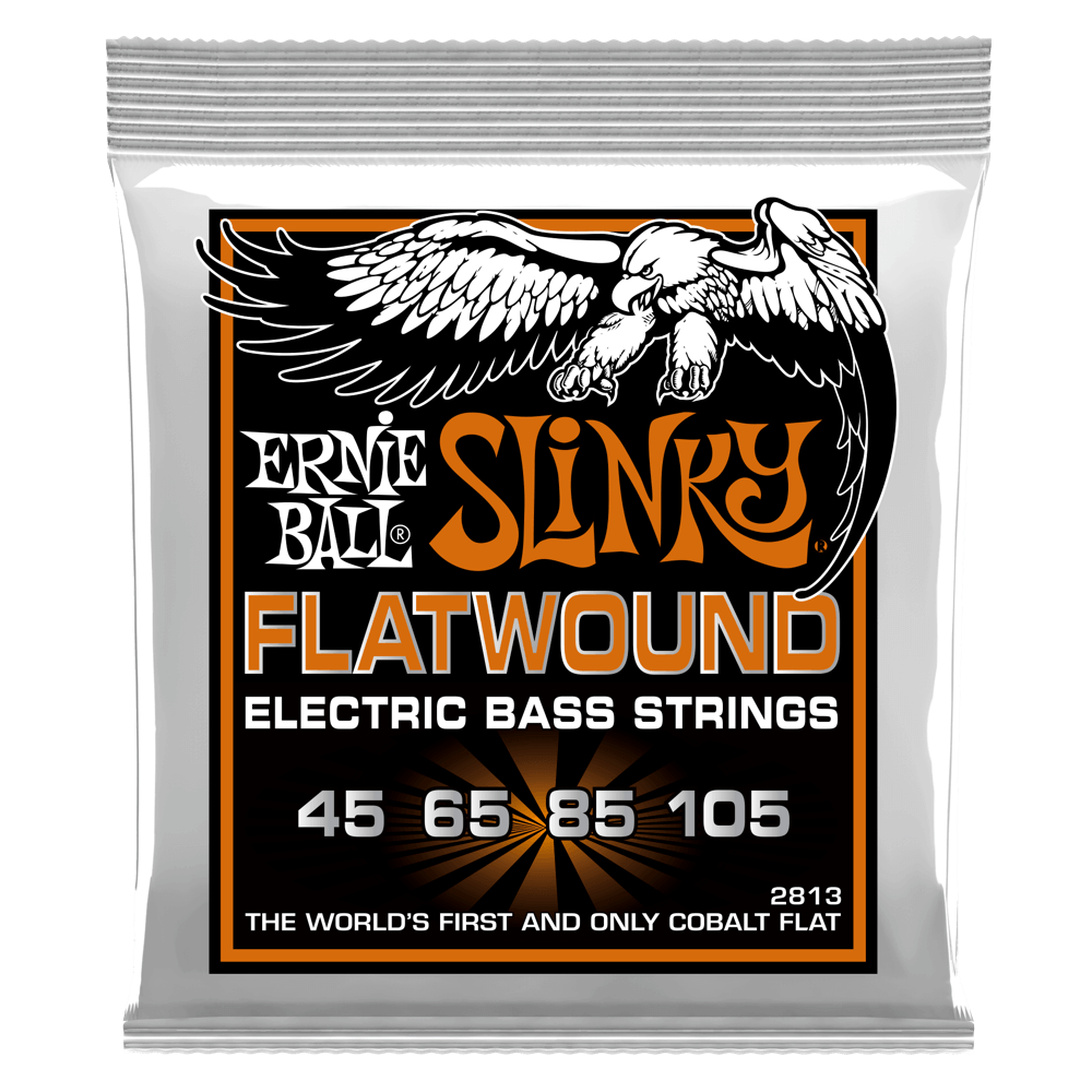 HYBRID SLINKY COBALT FLATWOUND ELECTRIC BASS STRINGS 45-105 GAUGE