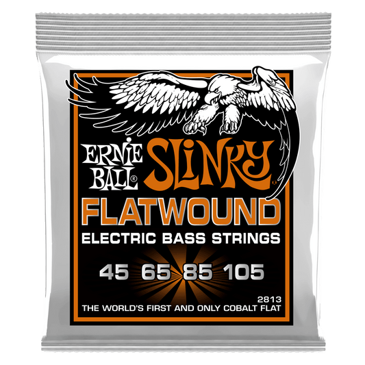 HYBRID SLINKY COBALT FLATWOUND ELECTRIC BASS STRINGS 45-105 GAUGE