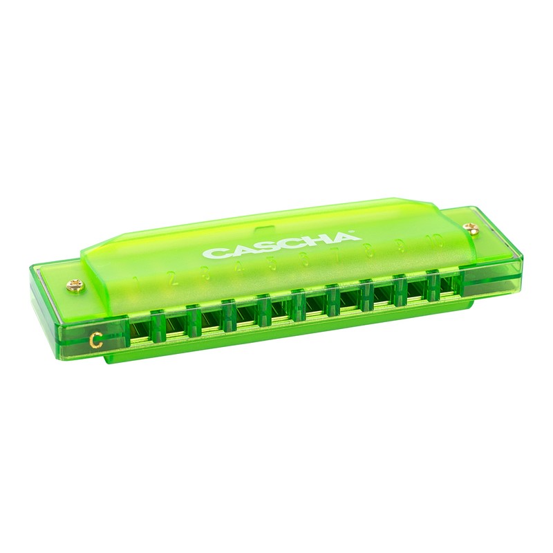 Cascha Fun Blues Harmonica Green C