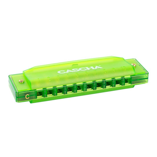 Cascha Fun Blues Harmonica Green C