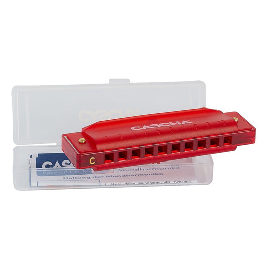 Cascha Fun Blues Harmonica Red C