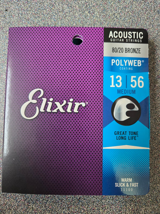 Elixir Polyweb 80/20 Bronze Acoustic Medium 13 56